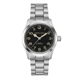 Khaki Field Murph Black Dial, 38mm Bracelet