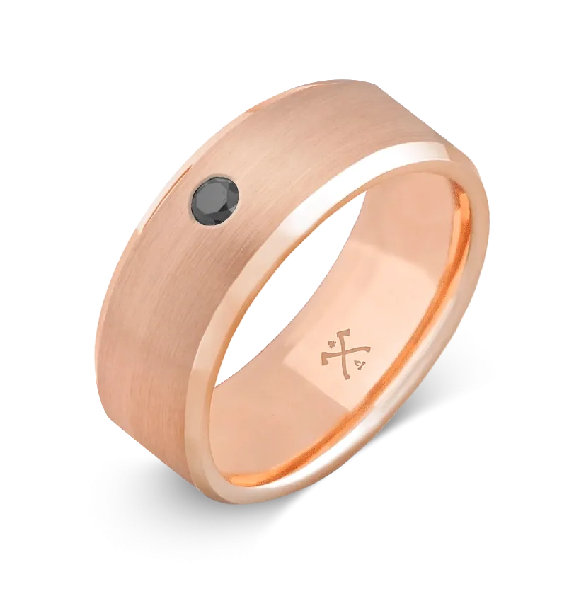 10K Rose Gold with Stone - Build Your Own Band