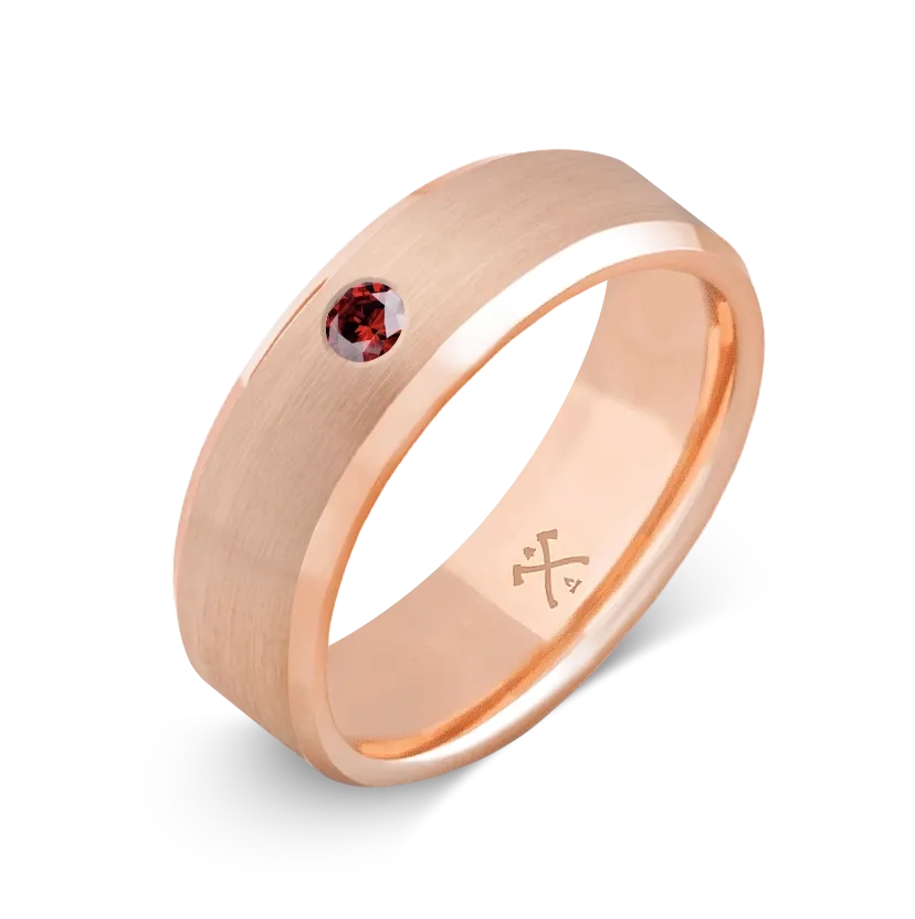 10K Rose Gold with Stone - Build Your Own Band