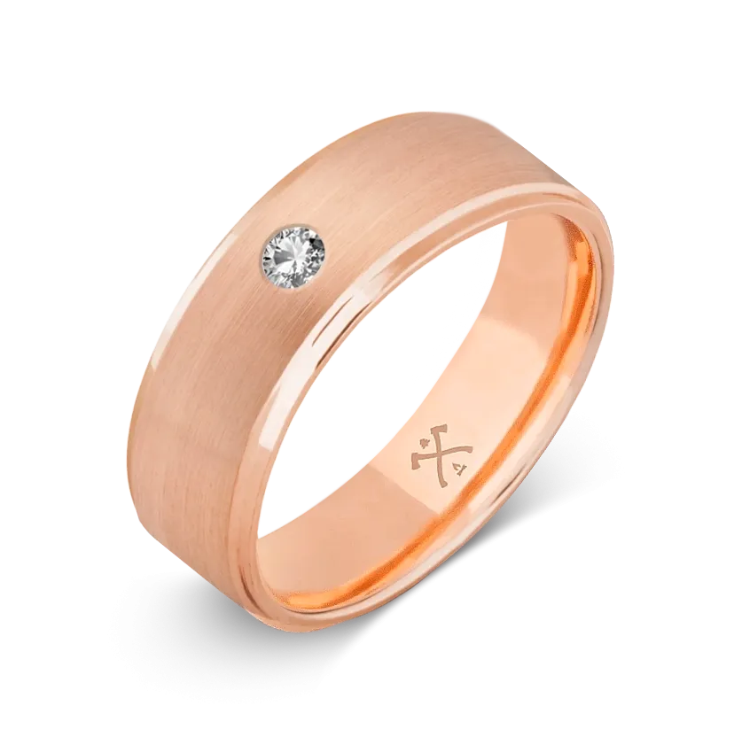 10K Rose Gold with Stone - Build Your Own Band