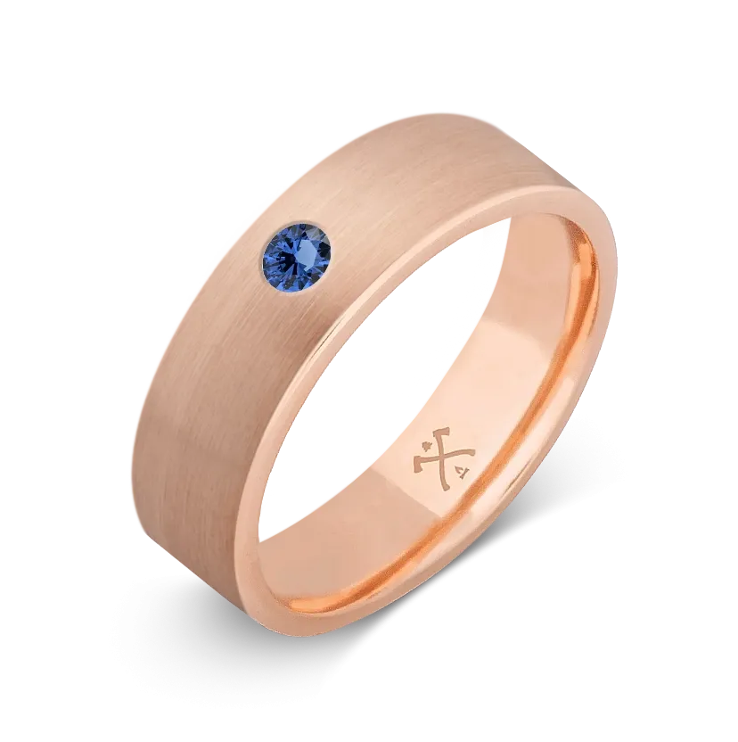 10K Rose Gold with Stone - Build Your Own Band