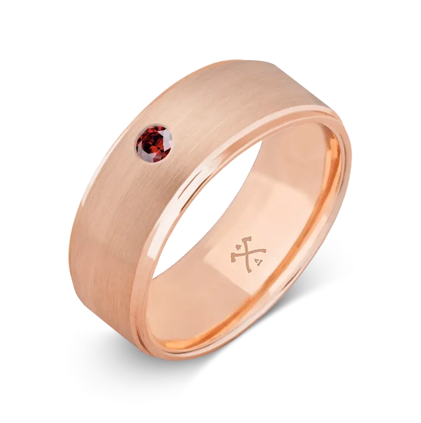 10K Rose Gold with Stone - Build Your Own Band