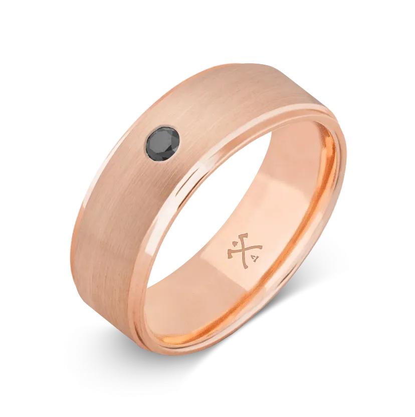 10K Rose Gold with Stone - Build Your Own Band