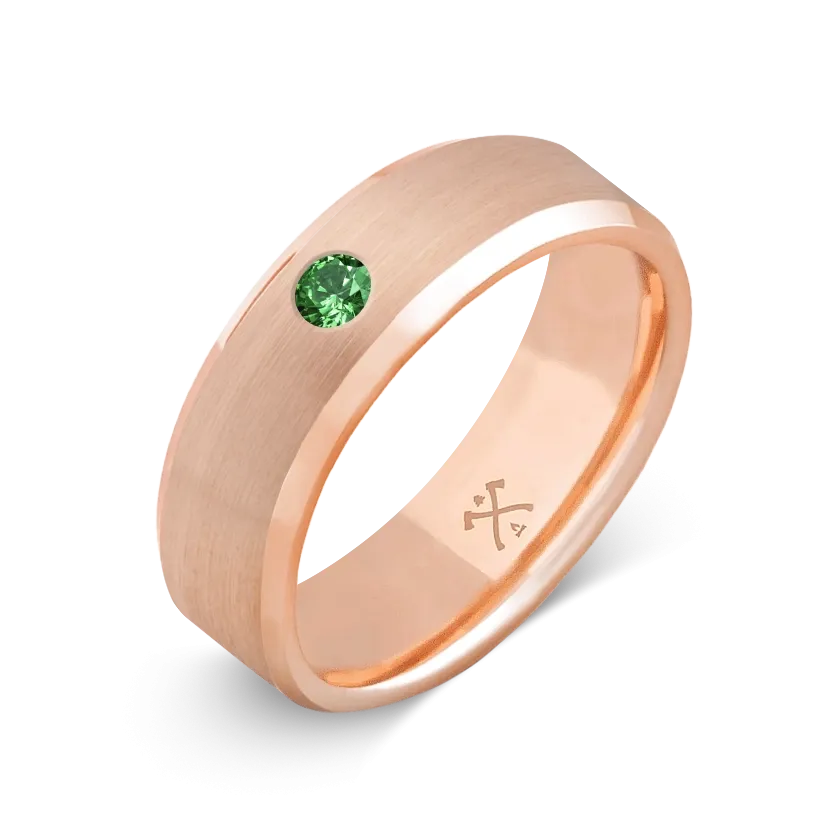 10K Rose Gold with Stone - Build Your Own Band