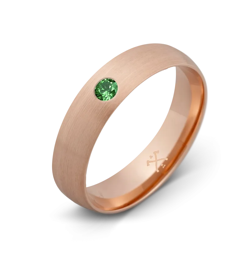 10K Rose Gold with Stone - Build Your Own Band