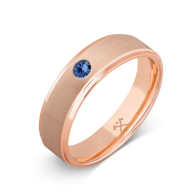 10K Rose Gold with Stone - Build Your Own Band