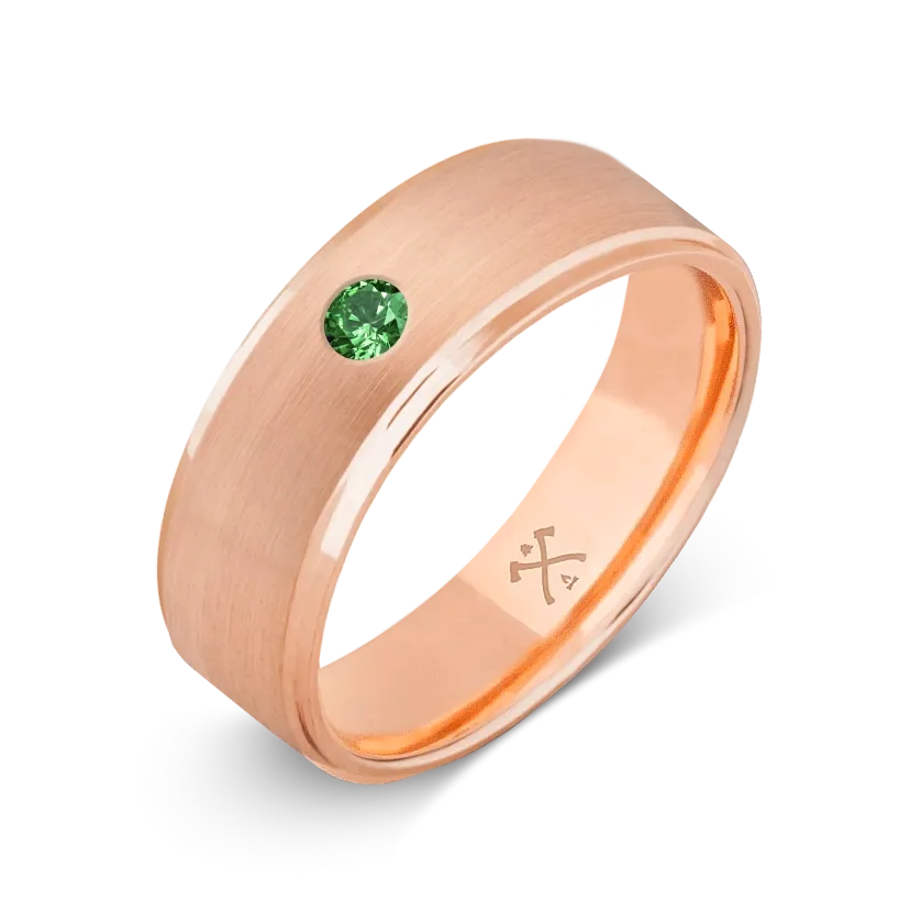 10K Rose Gold with Stone - Build Your Own Band