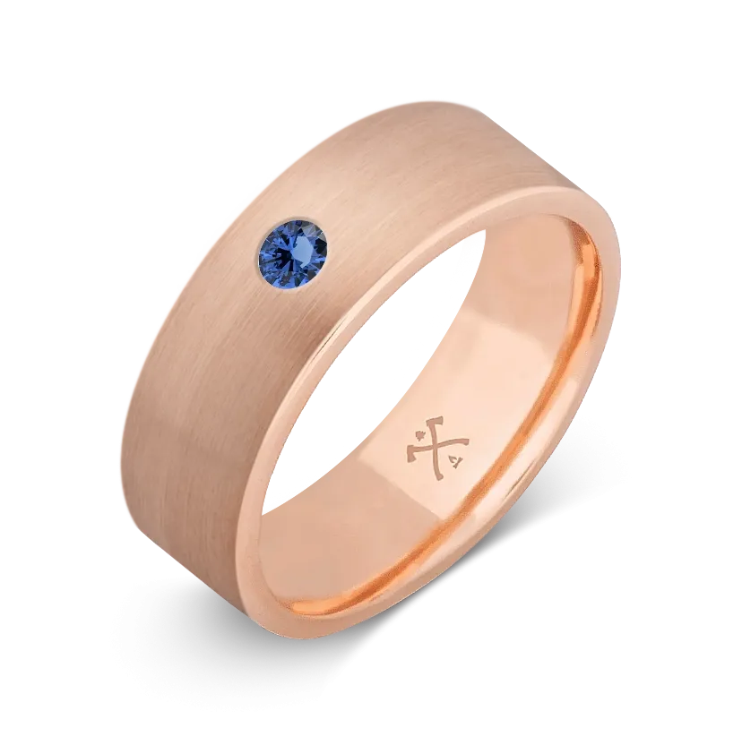 10K Rose Gold with Stone - Build Your Own Band