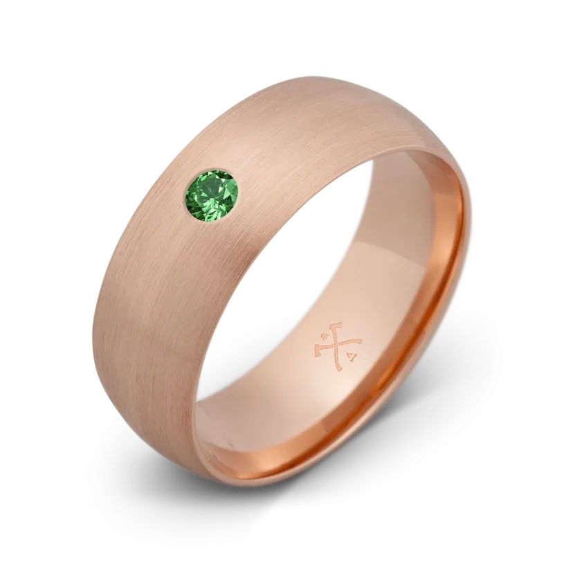 10K Rose Gold with Stone - Build Your Own Band