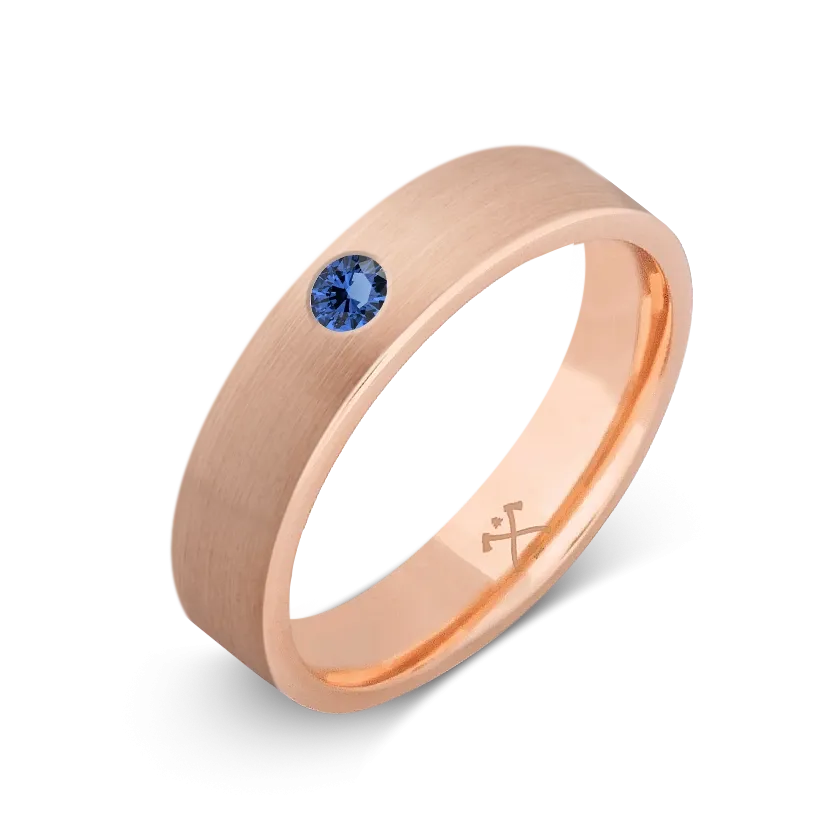 10K Rose Gold with Stone - Build Your Own Band