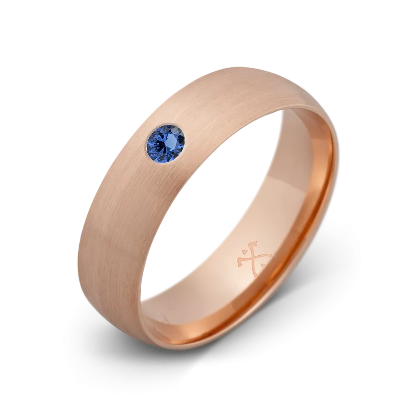 10K Rose Gold with Stone - Build Your Own Band