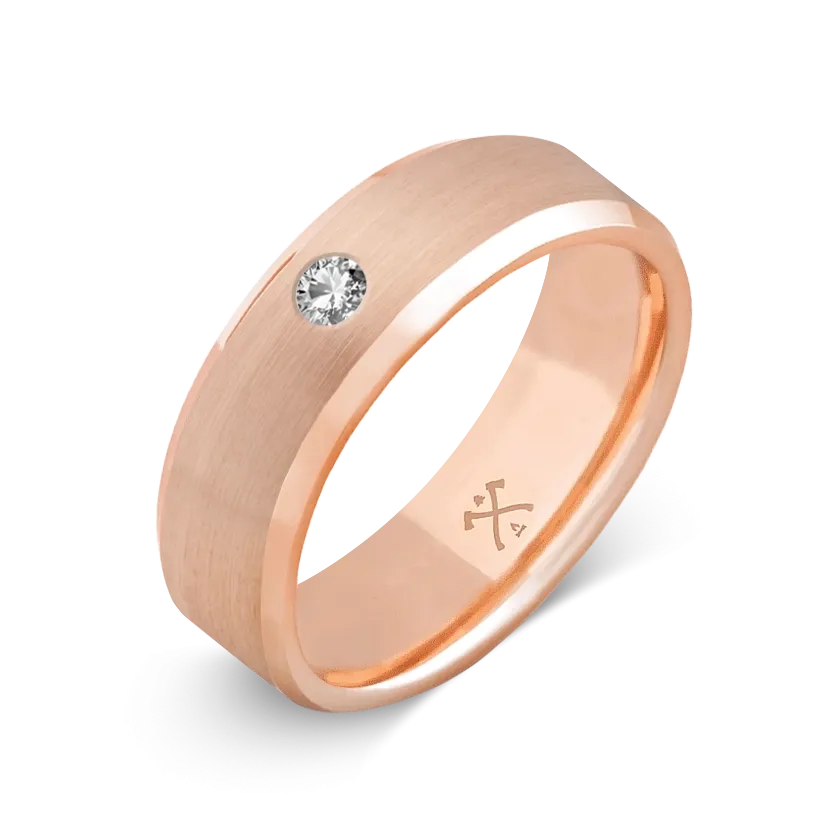 10K Rose Gold with Stone - Build Your Own Band