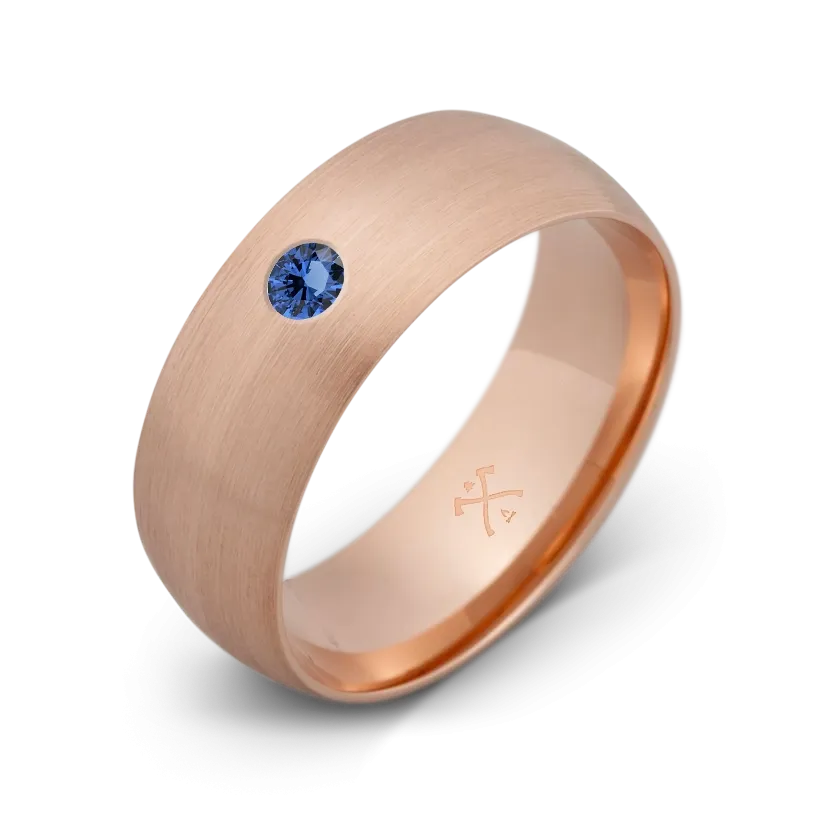 10K Rose Gold with Stone - Build Your Own Band