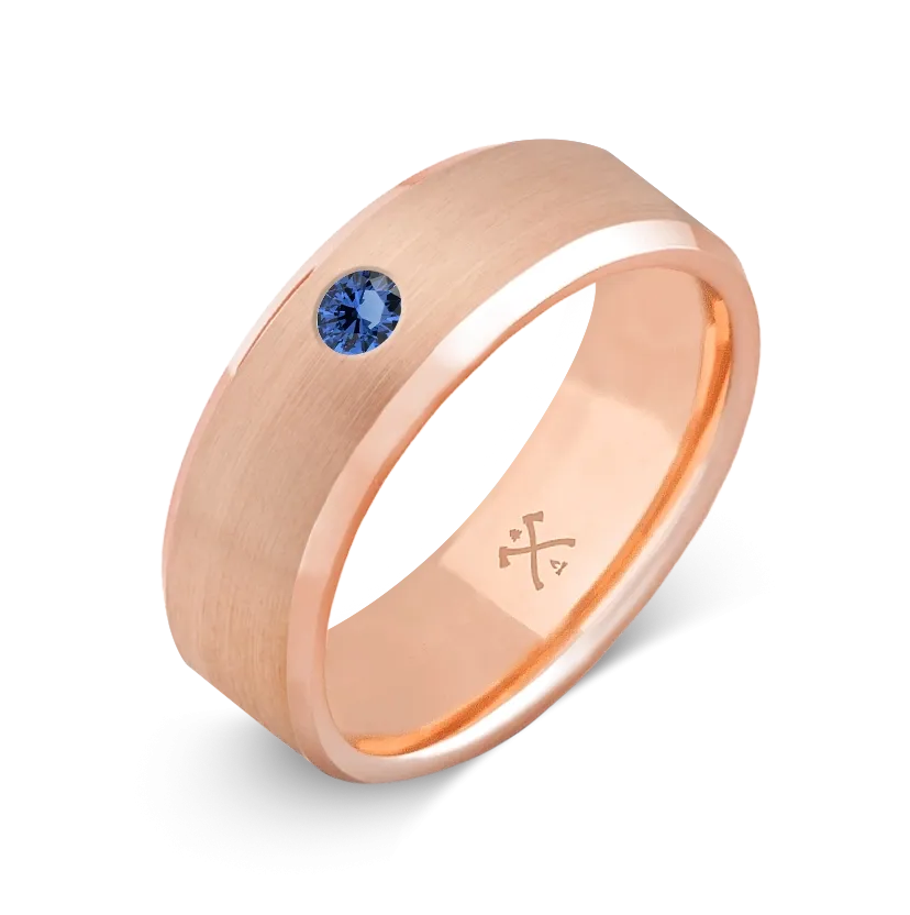 10K Rose Gold with Stone - Build Your Own Band