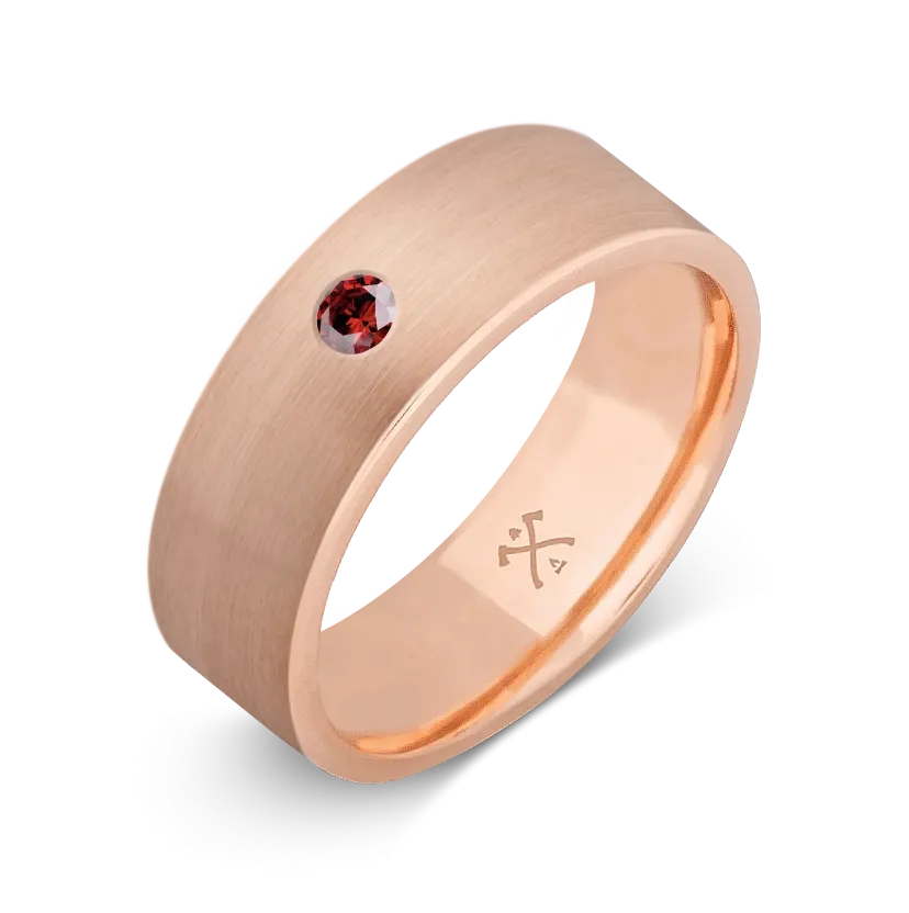 10K Rose Gold with Stone - Build Your Own Band