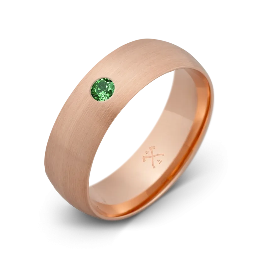 10K Rose Gold with Stone - Build Your Own Band