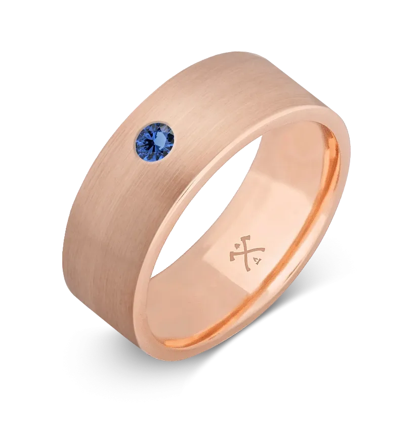 10K Rose Gold with Stone - Build Your Own Band