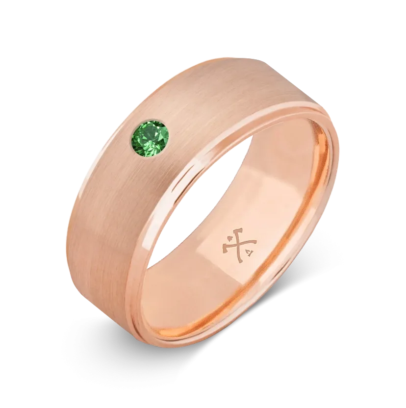 10K Rose Gold with Stone - Build Your Own Band