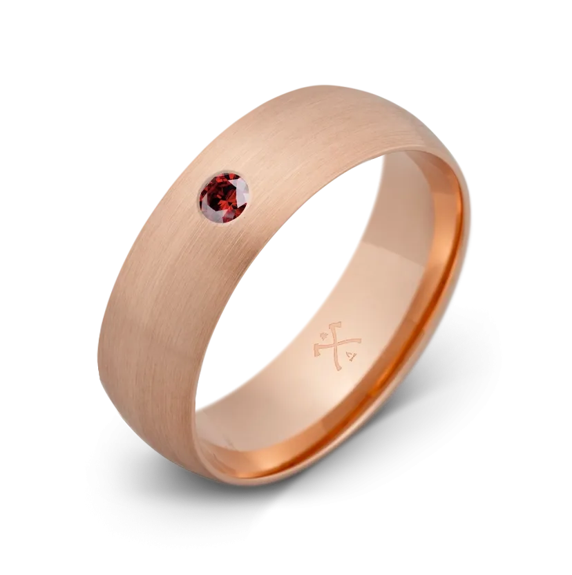 10K Rose Gold with Stone - Build Your Own Band