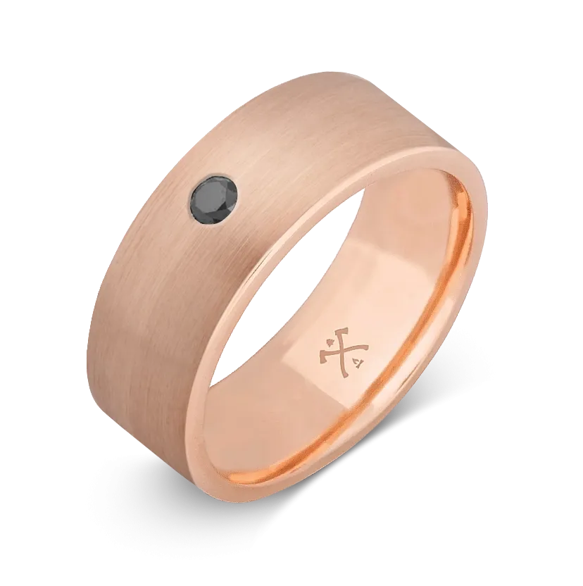 10K Rose Gold with Stone - Build Your Own Band