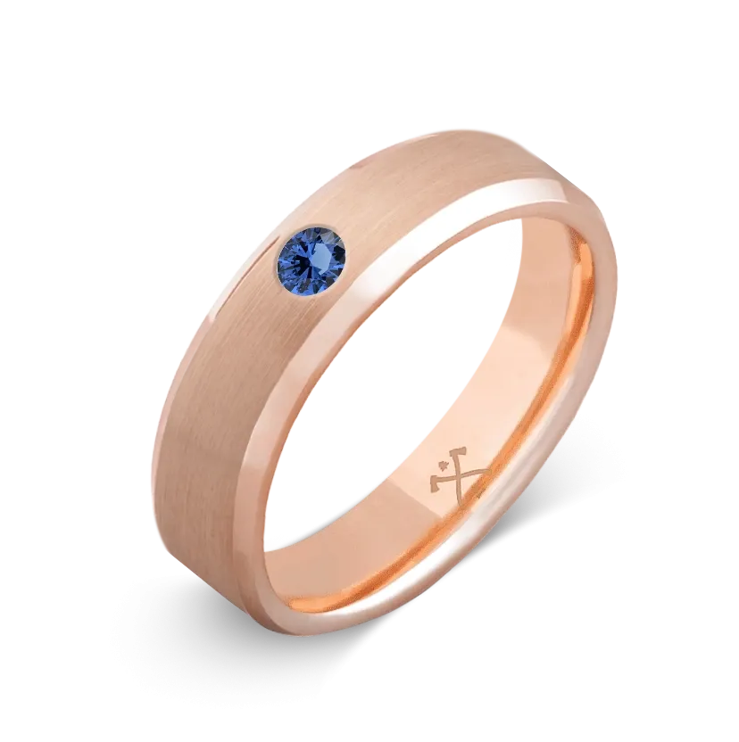 10K Rose Gold with Stone - Build Your Own Band