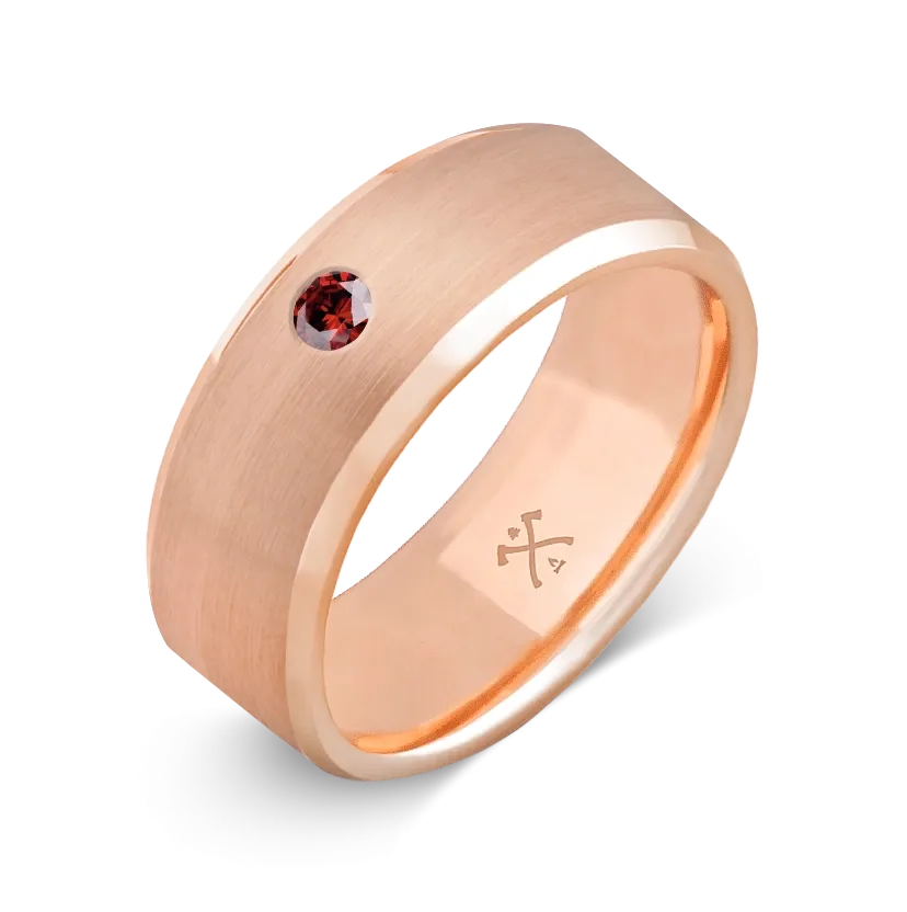 10K Rose Gold with Stone - Build Your Own Band