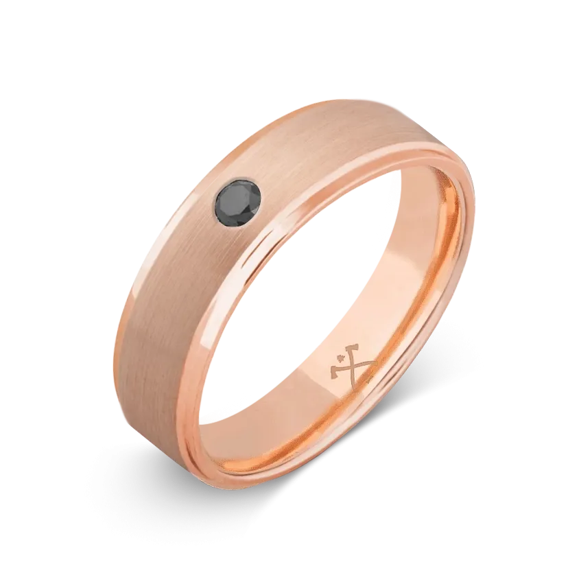 10K Rose Gold with Stone - Build Your Own Band