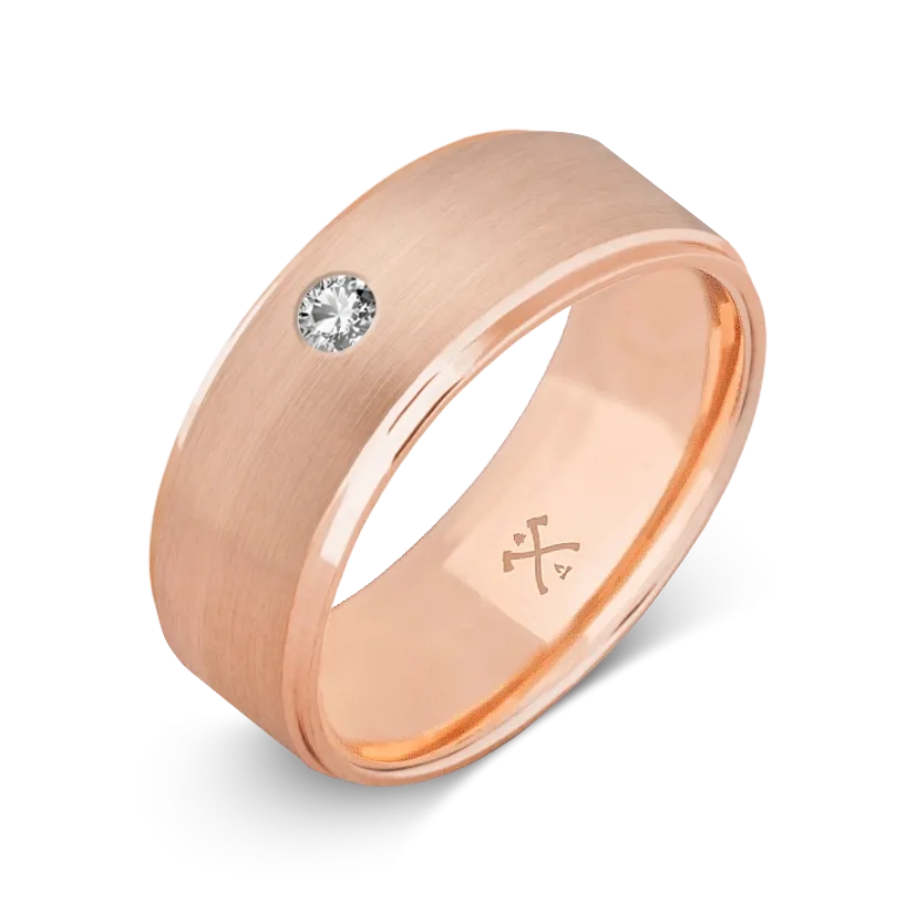 10K Rose Gold with Stone - Build Your Own Band