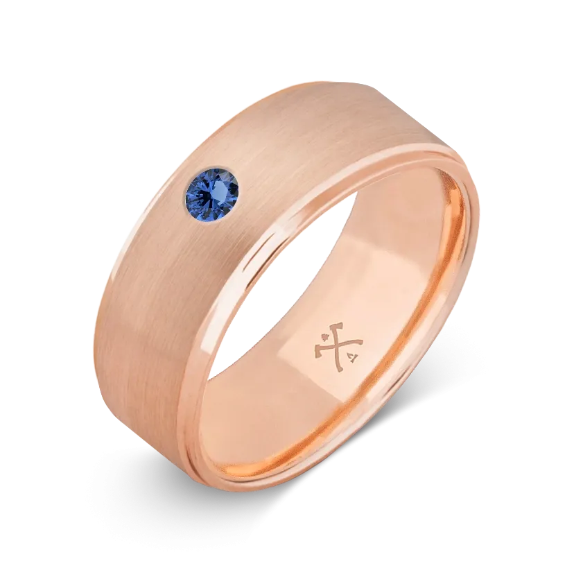 10K Rose Gold with Stone - Build Your Own Band