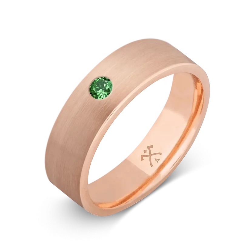 10K Rose Gold with Stone - Build Your Own Band