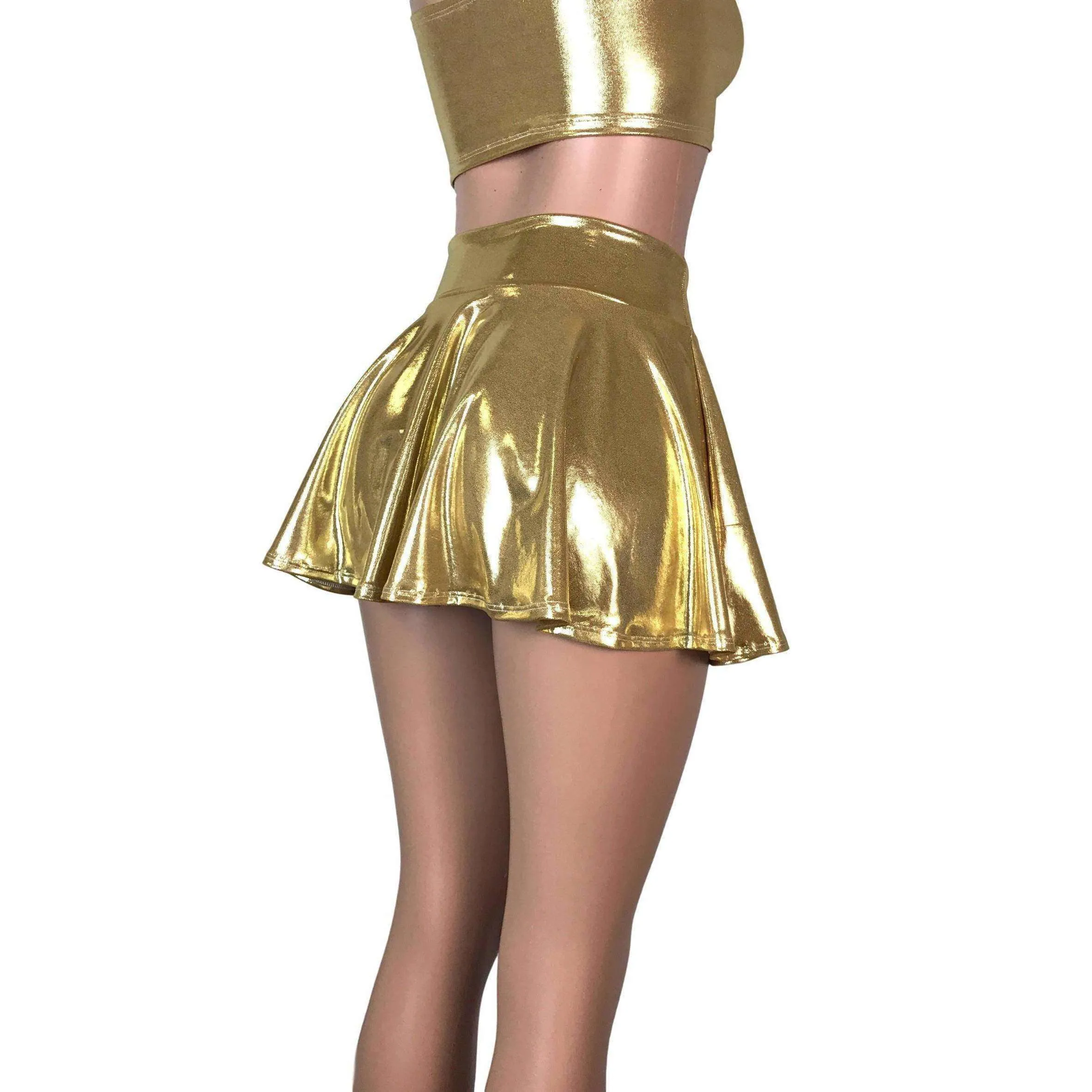 13" Skater Skirt - Gold Mystique