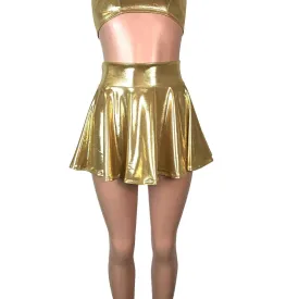 13" Skater Skirt - Gold Mystique