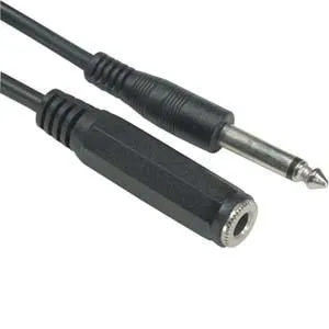 15Ft 1/4" Mono Male/Female Cable