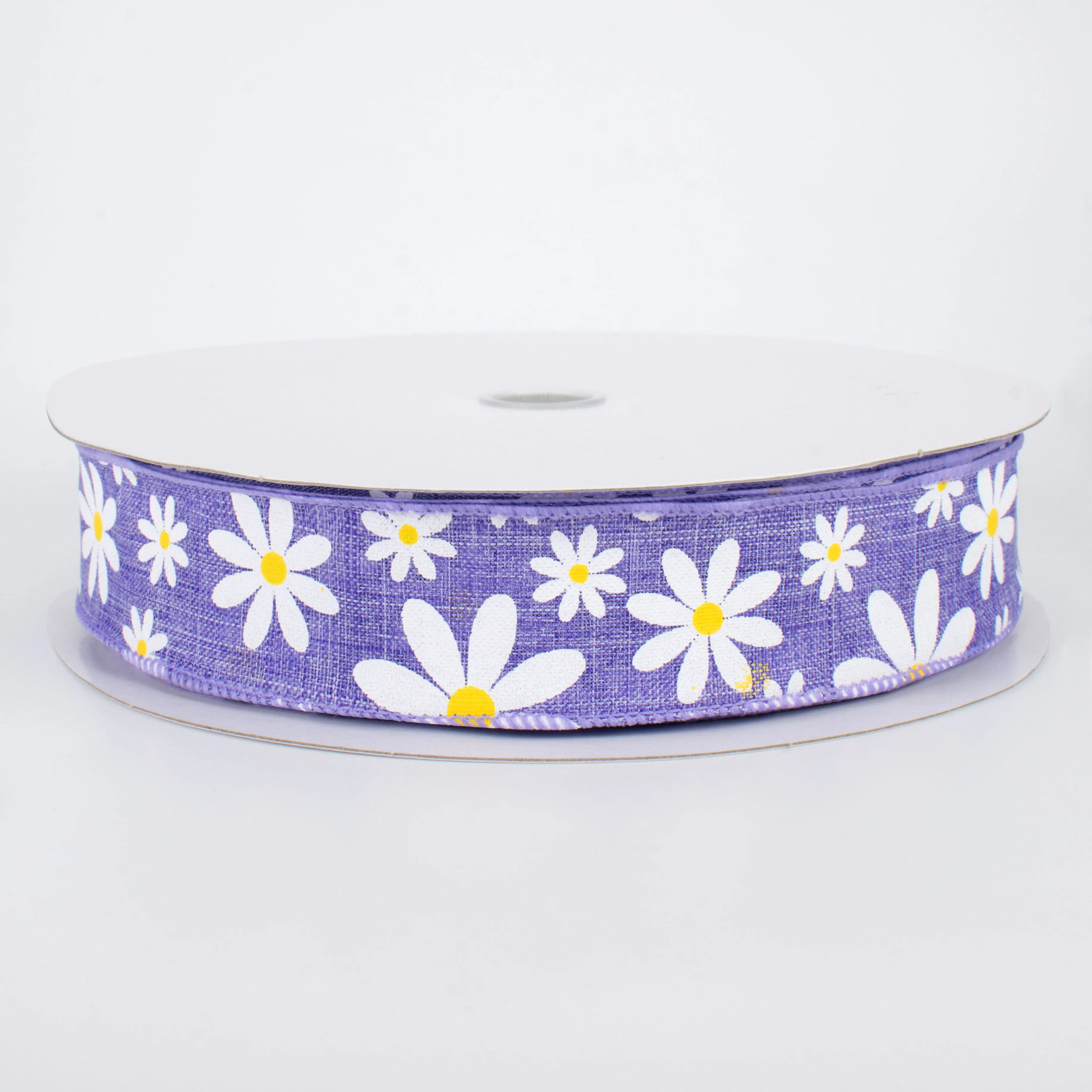 1.5" Daisy Flower Ribbon: Lavender (50 Yards)