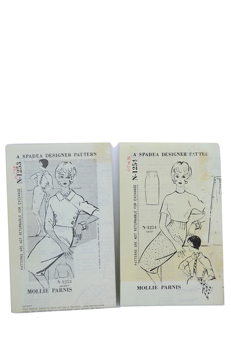 1961 Spadea N1253 & N1254 Mollie Parnis Vintage Sewing Pattern