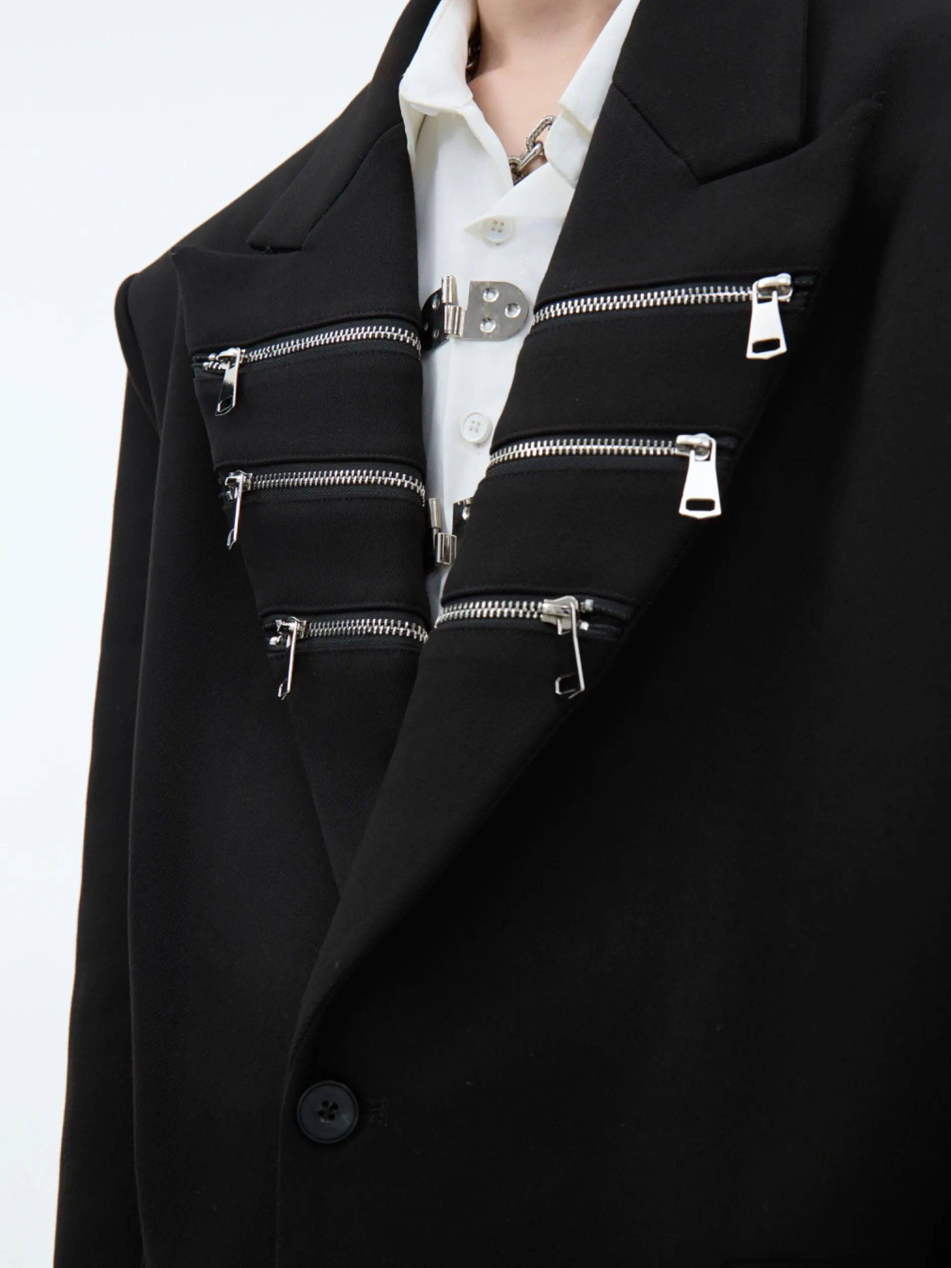 【24s Nov.】Woolen Metal Zipper Suit