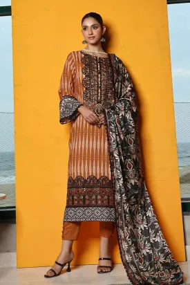 3PC Embroidered Unstitched Lawn Suit KSE-2469