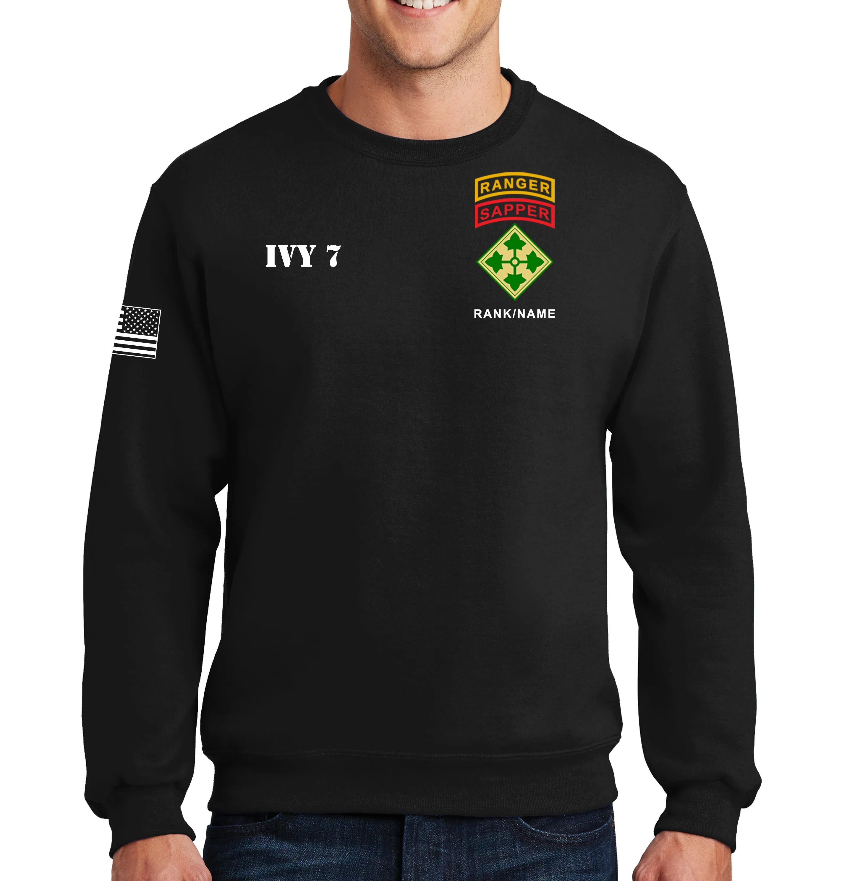 4 ID Crewneck Unisex Sweatshirt. This shirt IS approved for PT