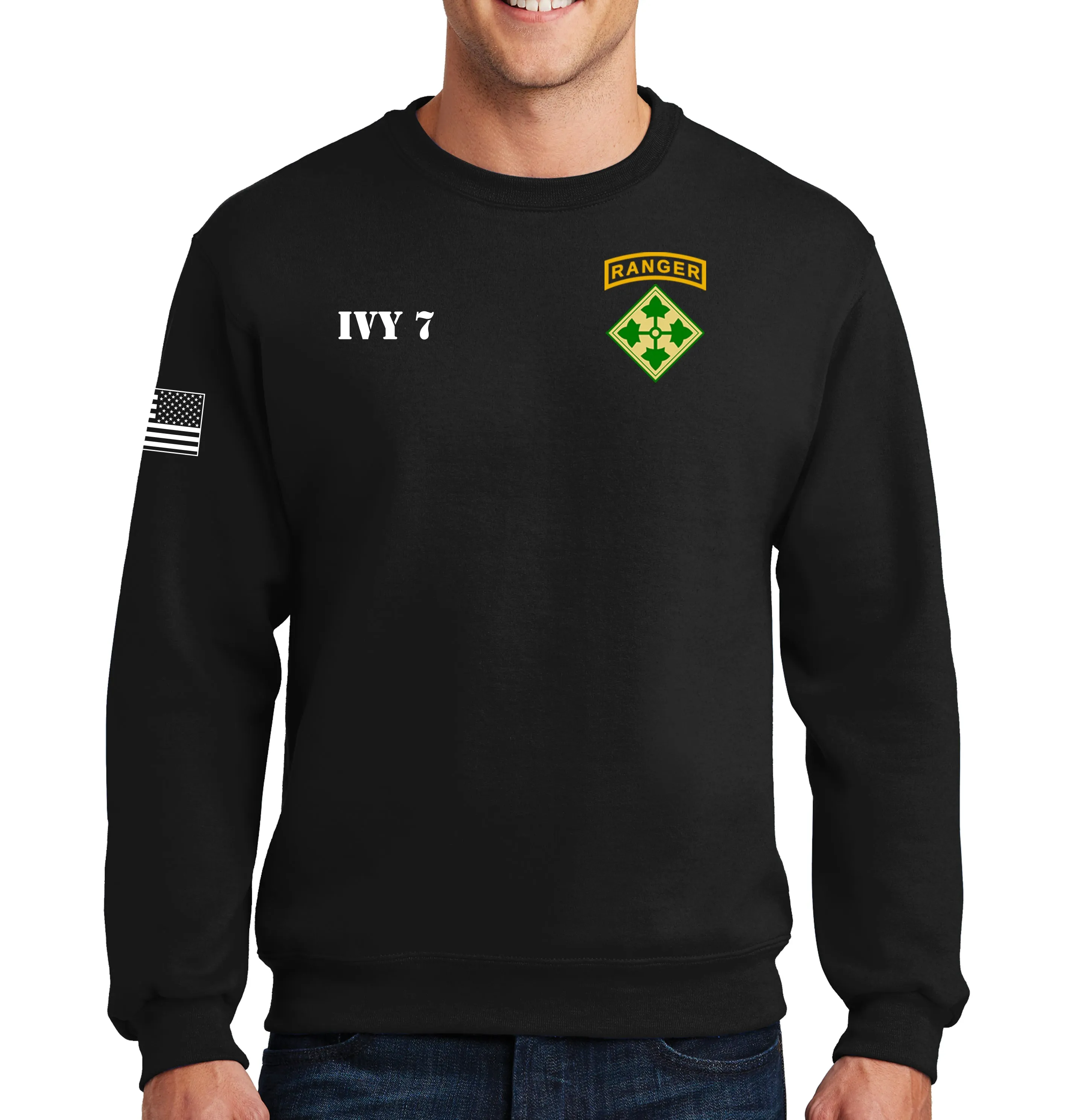 4 ID Crewneck Unisex Sweatshirt. This shirt IS approved for PT