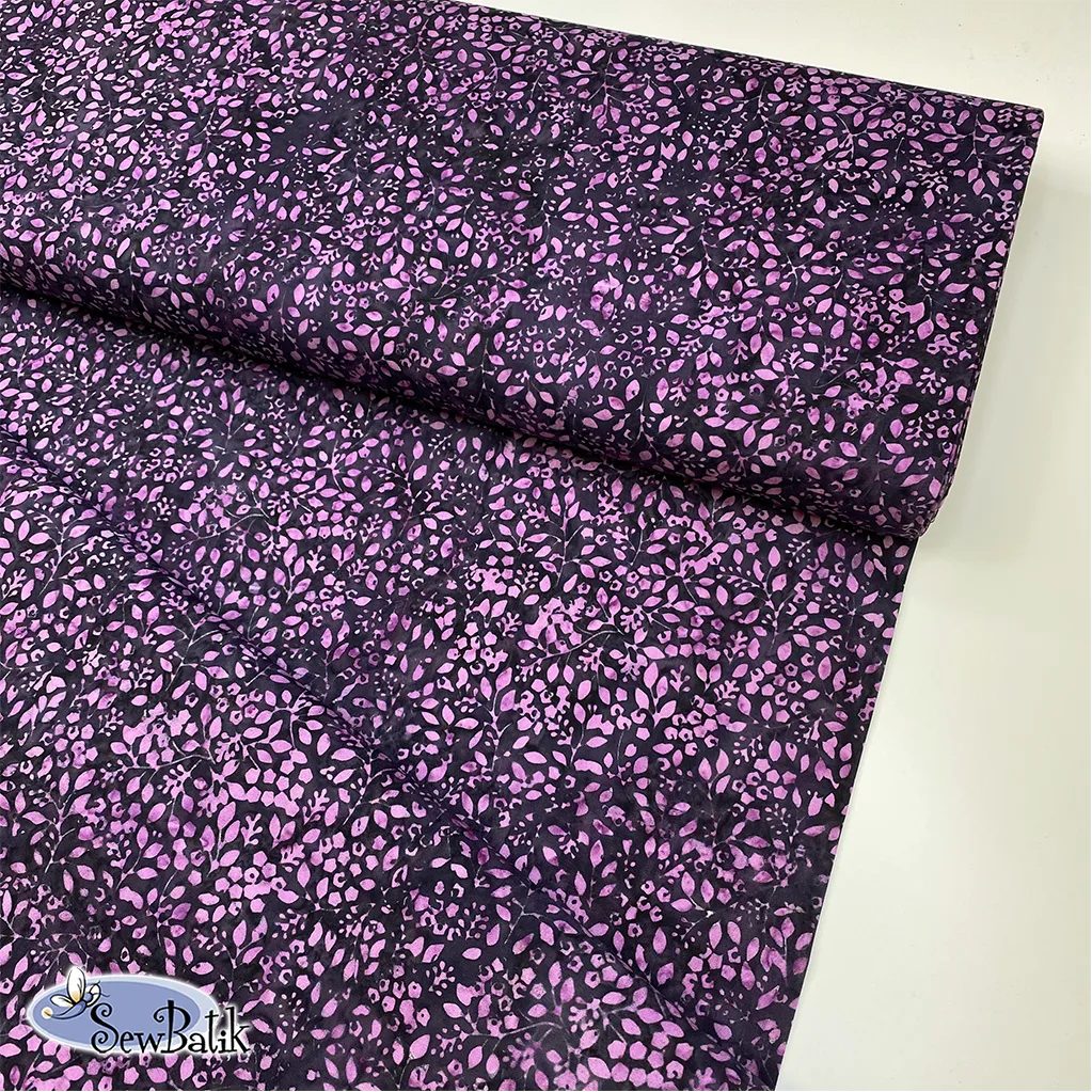 57" Batik Canvas (5oz) - Valhalla - Aubergine  [ 24" CUT ONLY ]