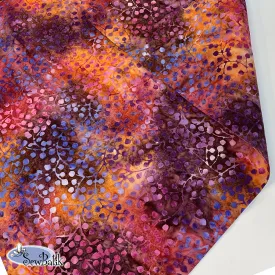 57" Batik Canvas (8.6 oz) - Gardenista Vine - Firecracker Red