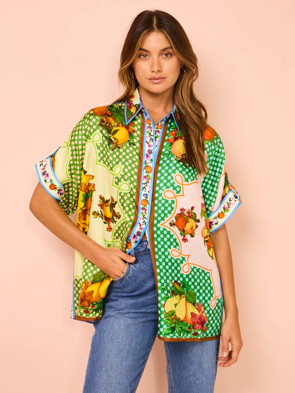 Alemais Lemonis Silk Shirt in Multi