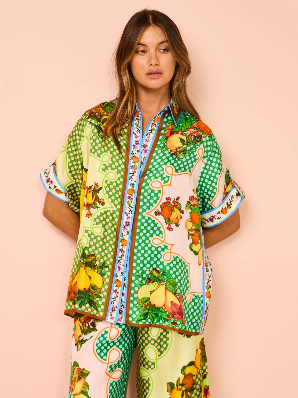 Alemais Lemonis Silk Shirt in Multi