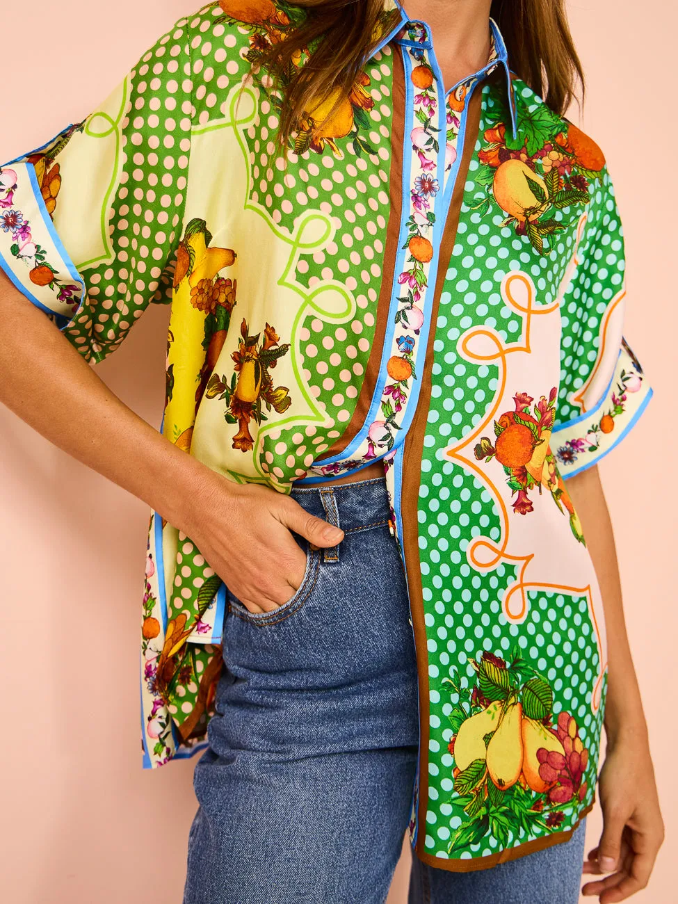 Alemais Lemonis Silk Shirt in Multi