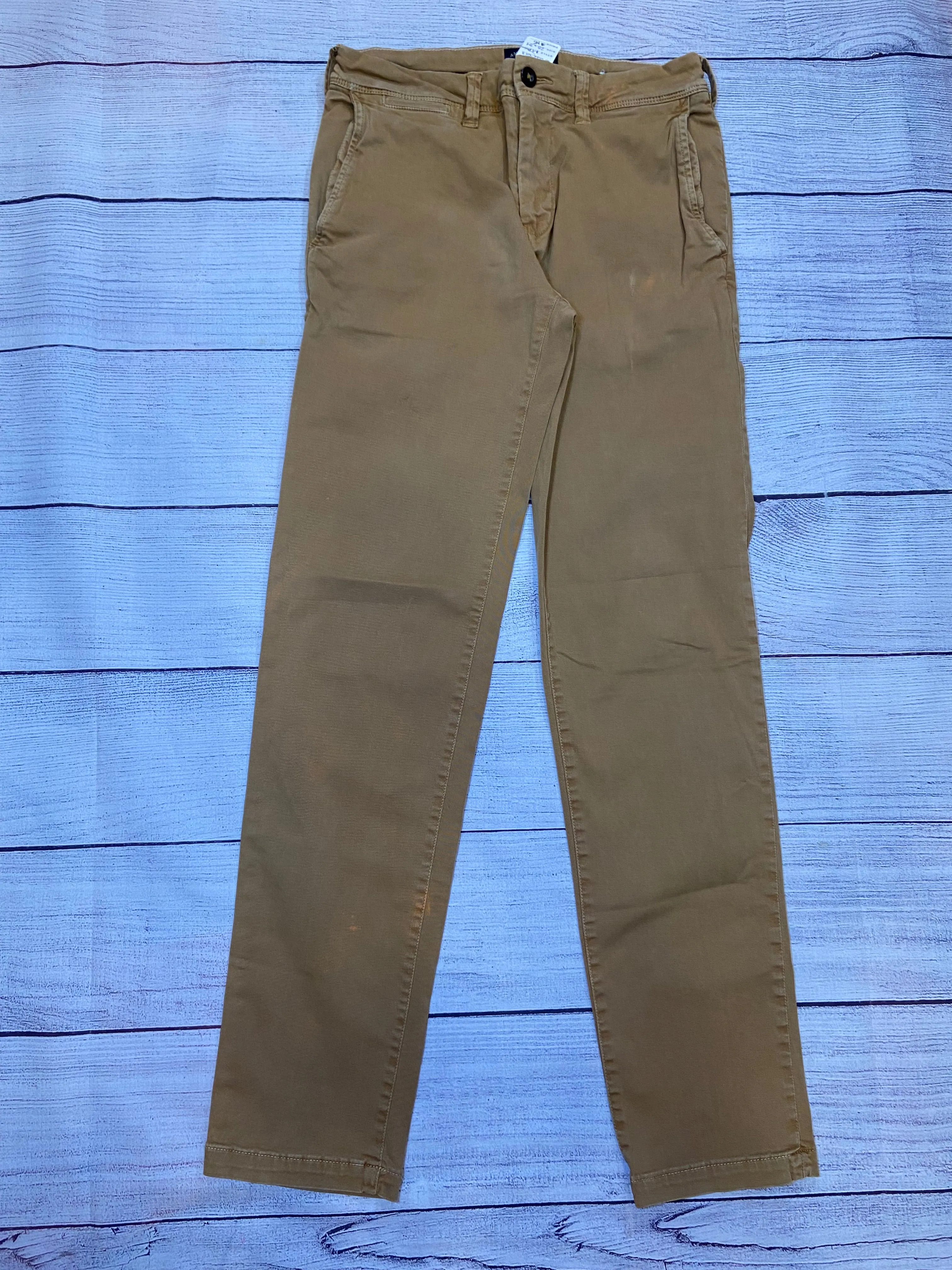 American Eagle Extreme Flex Slim Straight Khaki Pants size 28x34