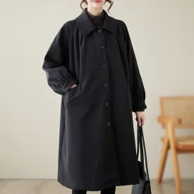 Babakud Women Autumn Thick Woolen Casual Coat