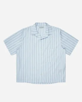 Banker Stripe Short Sleeve Camp Shirt