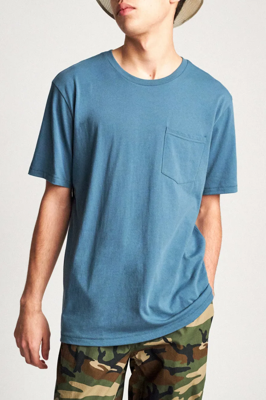 Basic S/S Pocket Tee - Orion Blue