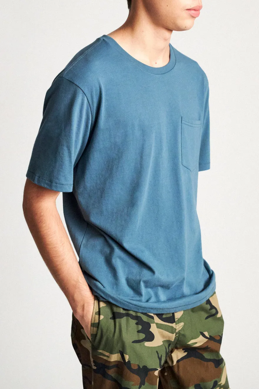 Basic S/S Pocket Tee - Orion Blue