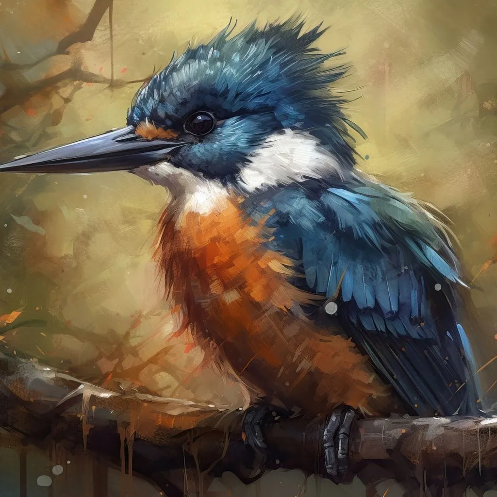 Belted Kingfisher - Neal Hackett